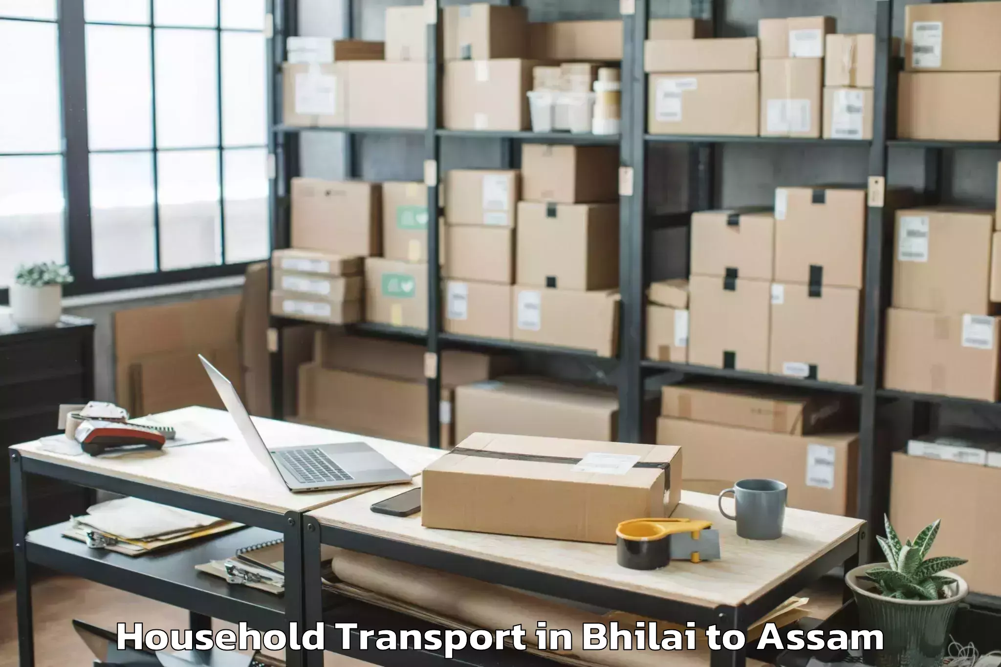 Bhilai to Kharupetia Household Transport Booking